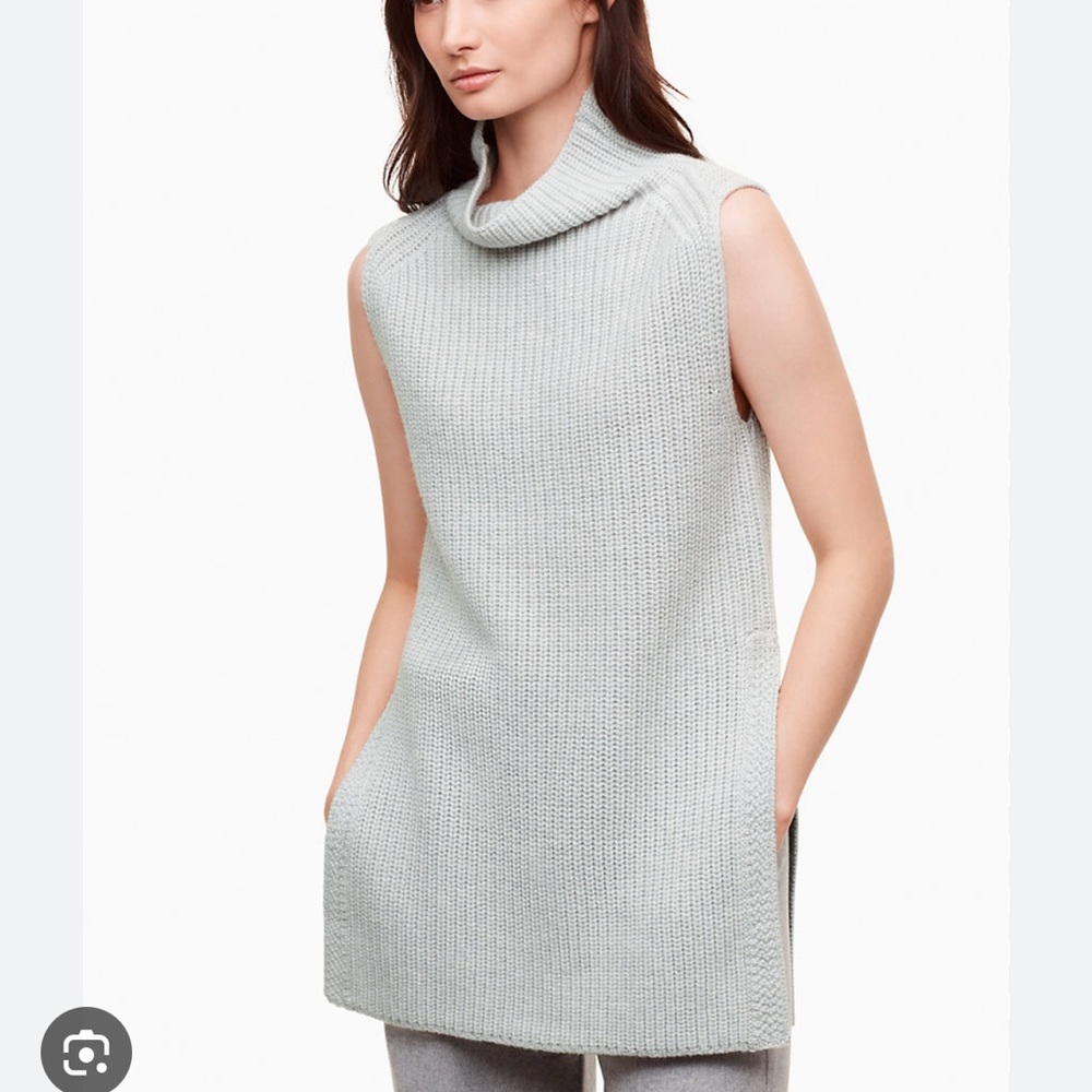 Wilfred Aritzia Sleeveless Merino Wool Knit Sweater